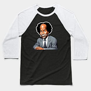 Gentelman OJ Simpson Cartoon with grey suit Baseball T-Shirt